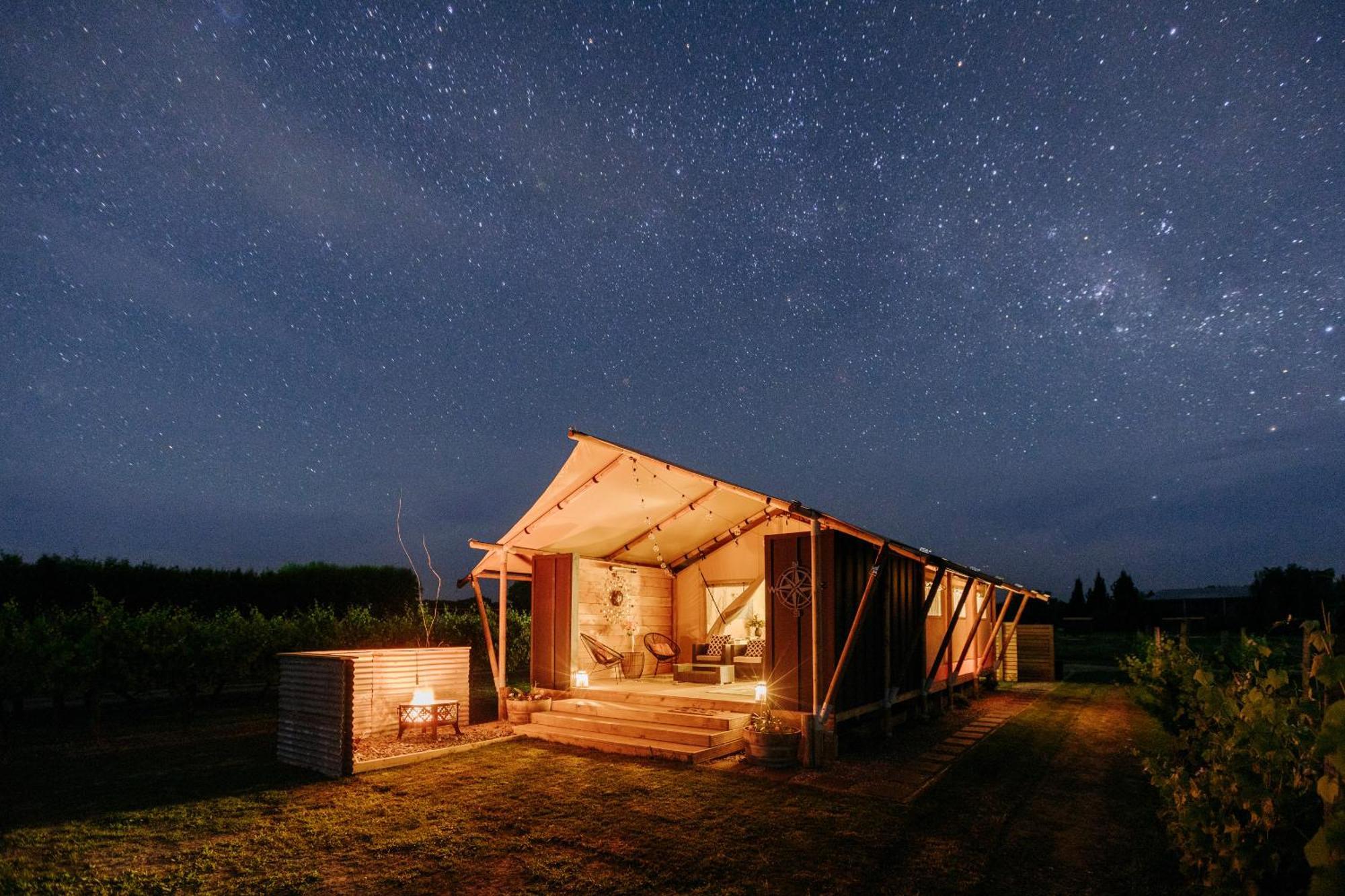 Villas & Vines Glamping Хейстингс Екстериор снимка